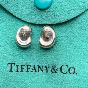 Tiffany & Co. Elsa Peretti Silver Bean Earrings